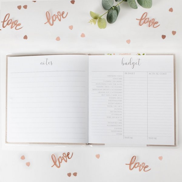 Hochzeitsplaner - Grau/Roségold Hochzeitsplaner - Grau/Roségold