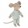 Maileg Pyjama - Blau kariert - Kleiner Bruder Maus Maileg Pyjama - Blau kariert - Kleiner Bruder Maus