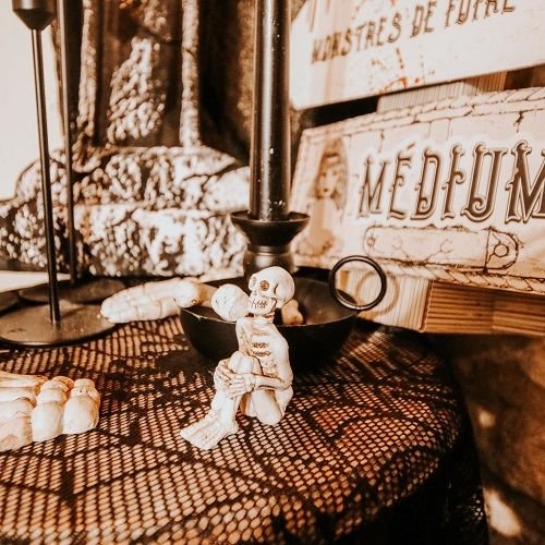 Skelett-Dekoration - Weiß - 7 x 3,2 cm Skelett-Dekoration - Weiß - 7 x 3,2 cm
