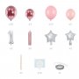 Ballonset - 1 - Rosa/Silber