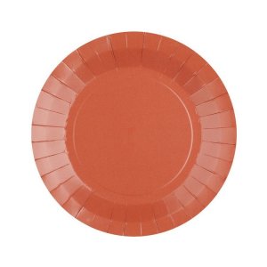 Pappteller - Ziegelrot - 22,5 cm - 10er-Packung Pappteller - Ziegelrot - 22,5 cm - 10er-Packung