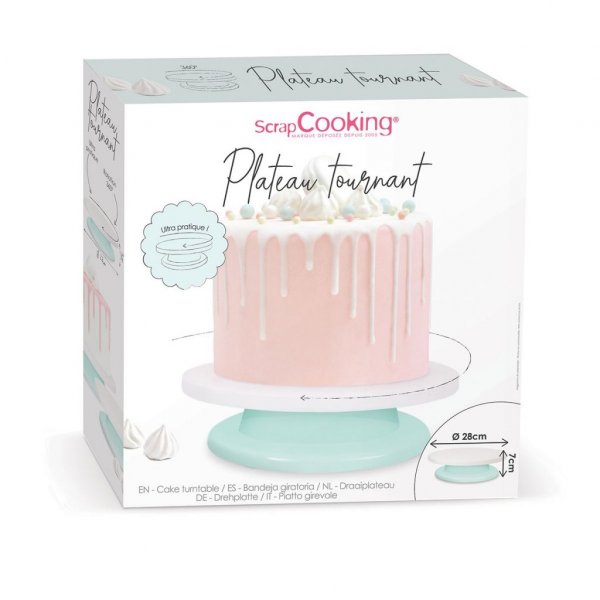 Drehteller - ScrapCooking - Mint/Wei