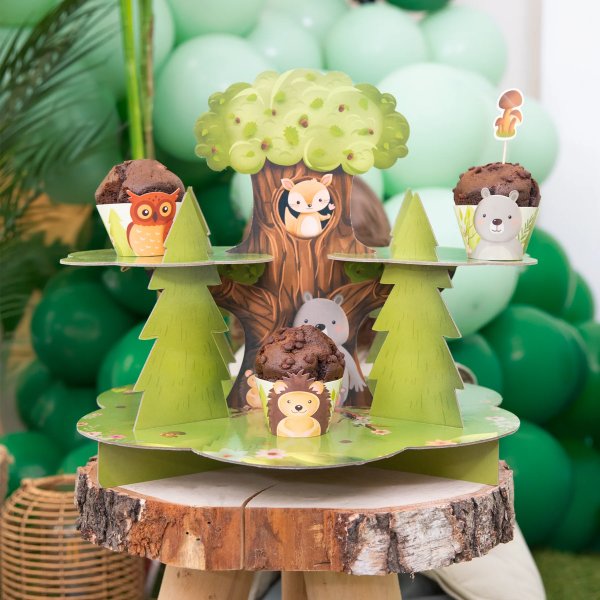 Cupcake-Ständer - Freunde des Waldes - 40 x 32 cm Cupcake-Ständer - Freunde des Waldes - 40 x 32 cm
