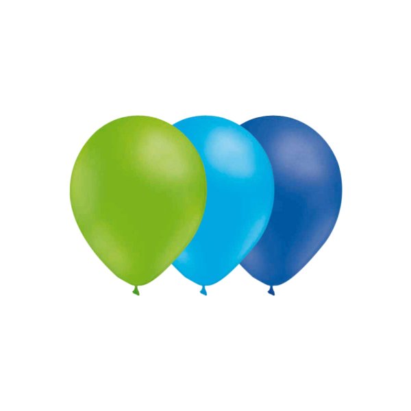 Luftballons - Mix - Limettengrün/Hellblau/Blau - 15er-Packung Luftballons - Mix - Limettengrün/Hellblau/Blau - 15er-Packung