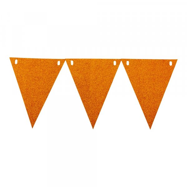 Wimpel - Goldglitter - 3,6 m
