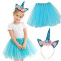 Einhornkostüm mit Tiara und Rock, Blau, 3-6 Jahre Einhornkostüm mit Tiara und Rock, Blau, 3-6 Jahre