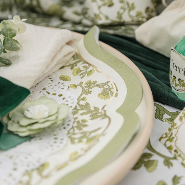 Servietten - Blumenmuster - 16er-Packung