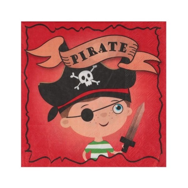 Servietten - Piraten - 20er-Packung