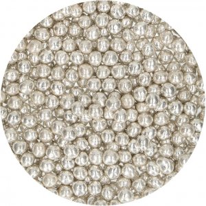 Weiche Silberperlen - Mittel - Funcakes - 55 g Weiche Silberperlen - Mittel - Funcakes - 55 g