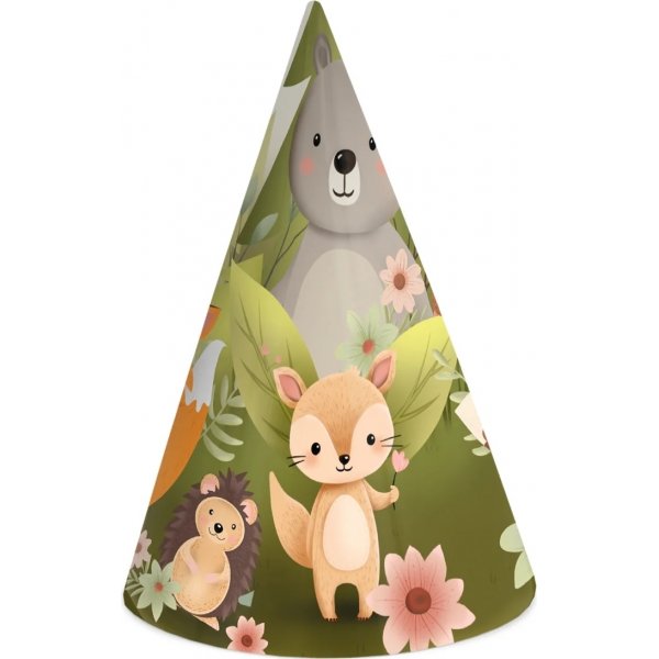 Partyhüte - Freunde des Waldes - 6er-Pack Partyhüte - Freunde des Waldes - 6er-Pack
