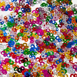 Tischkonfetti - Nummer 8 - Metallic-Farbmix - 14 g Tischkonfetti - Nummer 8 - Metallic-Farbmix - 14 g
