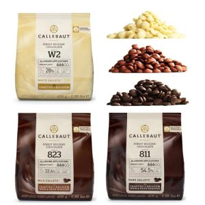 Schokolade - Favoriten von Callebaut - Weiße, dunkle und Vollmilchschokolade - 1,2 kg Schokolade - Favoriten von Callebaut - Weiße, dunkle und Vollmilchschokolade - 1,2 kg