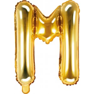 Buchstabenballons - Gold - 35 cm - Buchstabe: M Buchstabenballons - Gold - 35 cm - Buchstabe: M