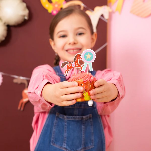 Cake Topper/Cake Picks - Pferdeparty - 9 Stk Cake Topper/Cake Picks - Pferdeparty - 9 Stk