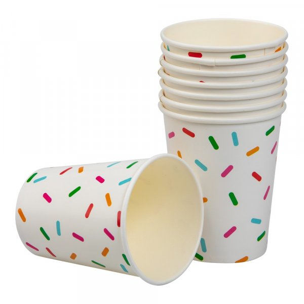 Pappbecher - Streusel - 8er-Pack