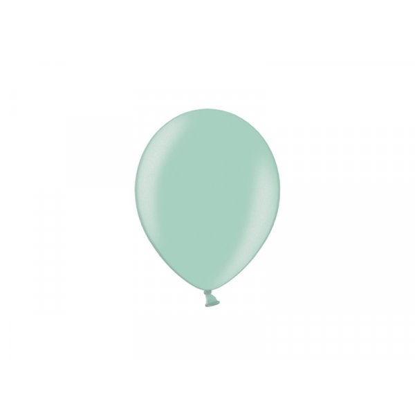 Mini-Luftballons - Metallic - Mint - 10er-Pack