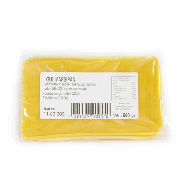 Marzipan - 500g - Gelb