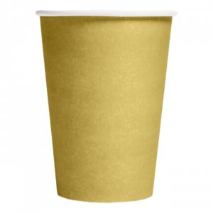 Papierbecher Gold, 8er-Packung Papierbecher Gold, 8er-Packung
