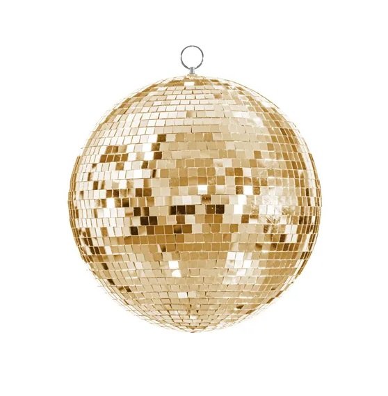 Discokugel - Gold - Groß Discokugel - Gold - Groß