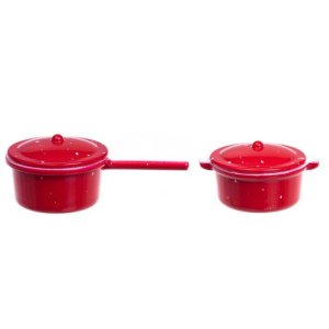Weihnachtsmann-Accessoires - Rote T�pfe - 2er-Pack