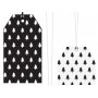 Geschenkanhnger - Schwarz/Wei - Weihnachtsbume - 12er-Pack