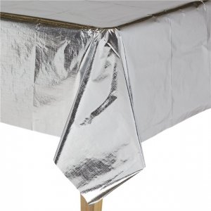 Tischdecke - Silbermetallic - 120 x 180 cm Tischdecke - Silbermetallic - 120 x 180 cm