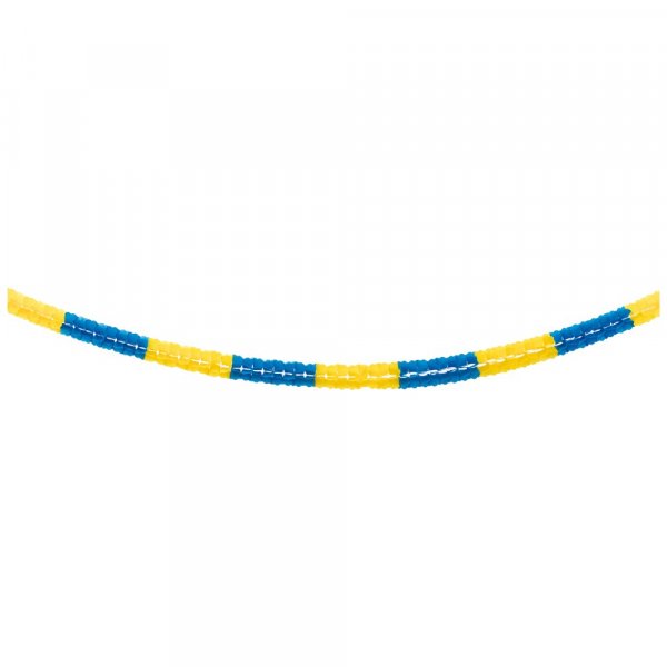 Girlande - Wirbel - Blau/Gelb