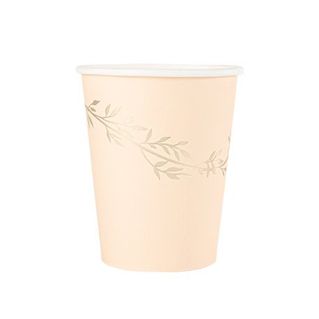 Pappbecher mit Blumenmuster - 8er-Packung Pappbecher mit Blumenmuster - 8er-Packung