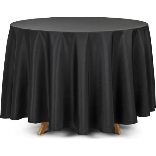 Runder Tischdeckenstoff - Schwarz - 230 cm Runder Tischdeckenstoff - Schwarz - 230 cm