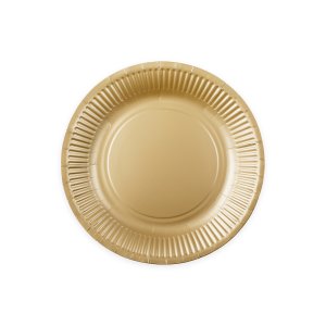 Pappteller - Champagner - 23 cm - 8er-Pack Pappteller - Champagner - 23 cm - 8er-Pack