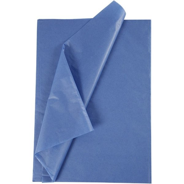 Seidenpapierblau