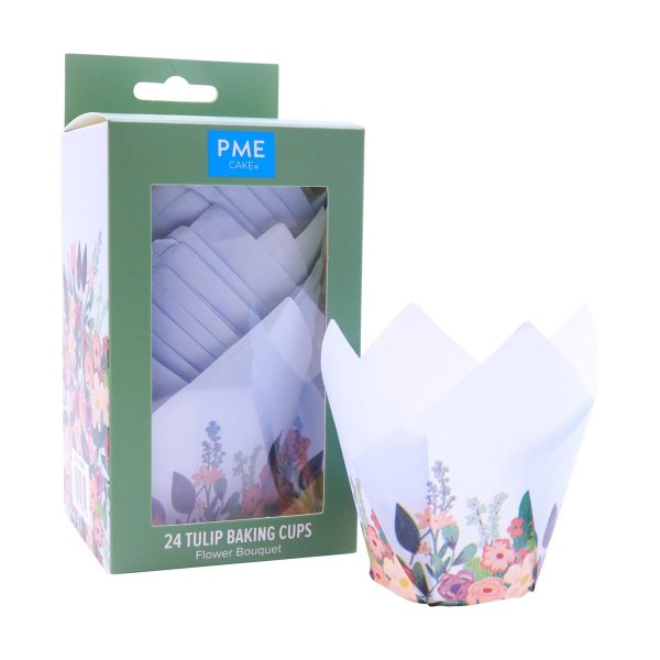 Muffinformen - Tulpe - Blumenwiese - 24 Stück - PME Muffinformen - Tulpe - Blumenwiese - 24 Stück - PME