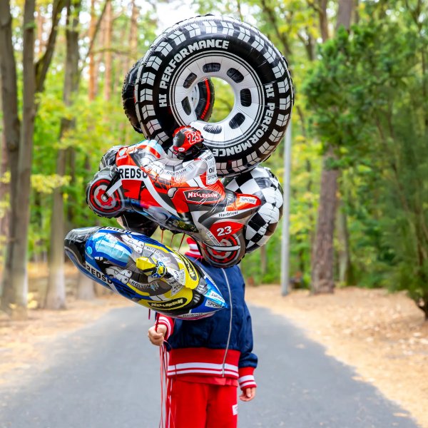 Folienballon - Racing - Rad - 68x75 cm Folienballon - Racing - Rad - 68x75 cm