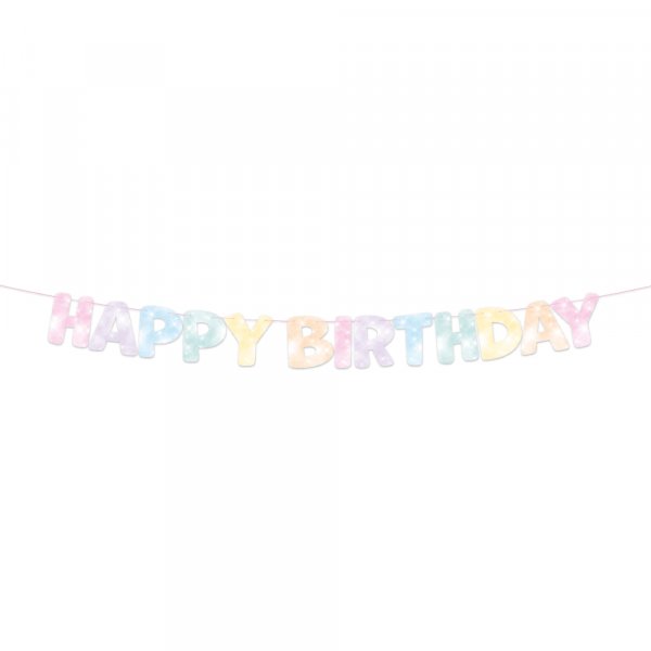 Girlande - Alles Gute zum Geburtstag - Pastell