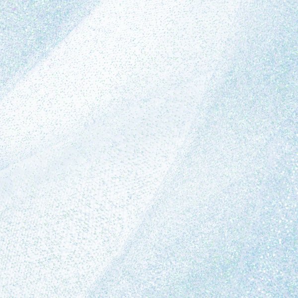 T�ll - Hellblau - Glitzer - 30 cm breit, 9m lang