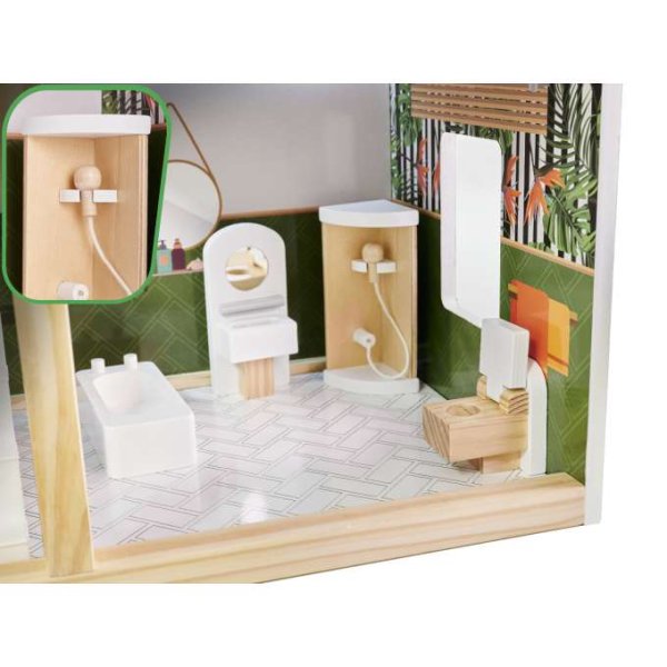 Puppenschrank LULILO FLORO Boho mit LED-Beleuchtung, 78 cm, Holz Puppenschrank LULILO FLORO Boho mit LED-Beleuchtung, 78 cm, Holz