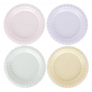 Pappteller - Pastellmischung - 8er-Pack