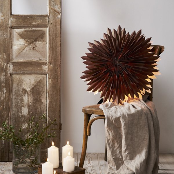 Weihnachtsstern - ICE 50 cm - Braun