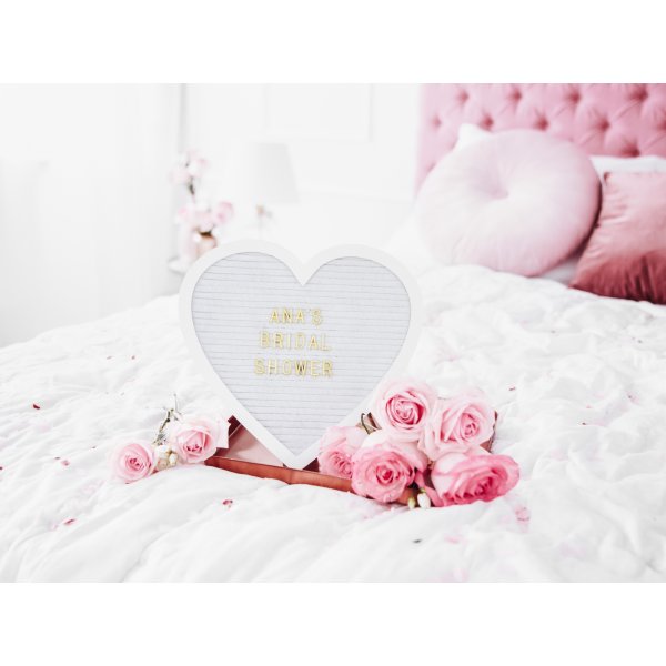 Brieftafel - Herz - Weiß/Gold Brieftafel - Herz - Weiß/Gold