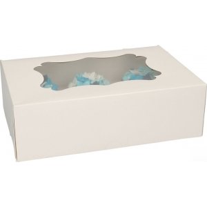 Cupcake-Box für 6 oder 12 Cupcakes - Funcakes Cupcake-Box für 6 oder 12 Cupcakes - Funcakes