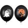 Luftballons - Halloween Schwarz - Geist und Spukhaus - 50er-Pack