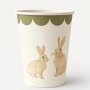 Pappbecher - Gartenparty - Blumenmuster - Lavendelblau - 8er-Pack