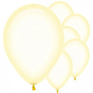 Luftballons - Kristall - Hellgelb - 50er-Pack