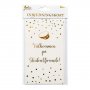 Einladungskarte - Student - Wei/Gold - 6er-Pack