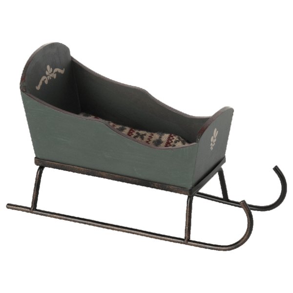 Schlitten - Maus - Maileg - Grün Schlitten - Maus - Maileg - Grün