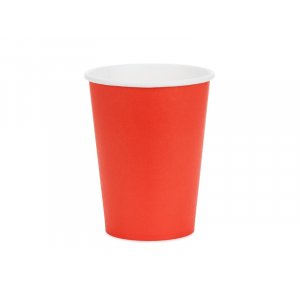 Pappbecher - Rot - 250 ml