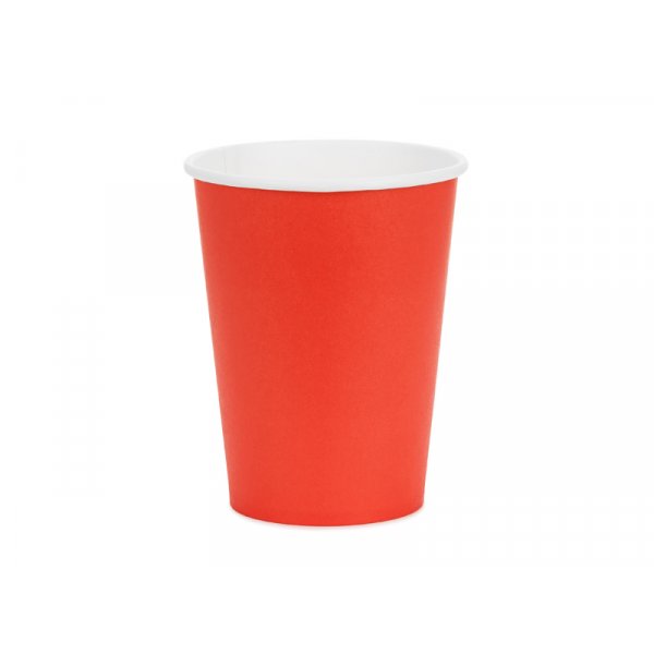 Pappbecher - Rot - 250 ml Pappbecher - Rot - 250 ml