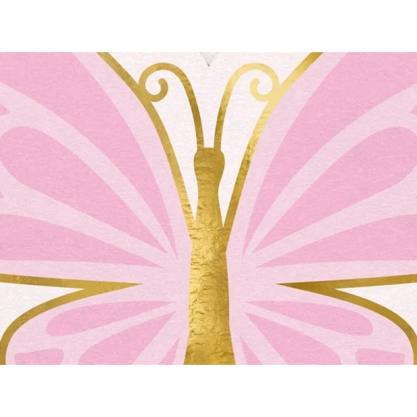 Servietten - Schmetterling - Pastell mit Gold - 12er-Packung Servietten - Schmetterling - Pastell mit Gold - 12er-Packung