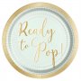 Pappteller - Ready to Pop - Mint/Gold - 8er-Pack Pappteller - Ready to Pop - Mint/Gold - 8er-Pack