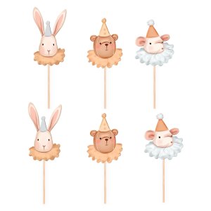 Kuchenspie�e - Niedliche Tiere - 6er-Pack